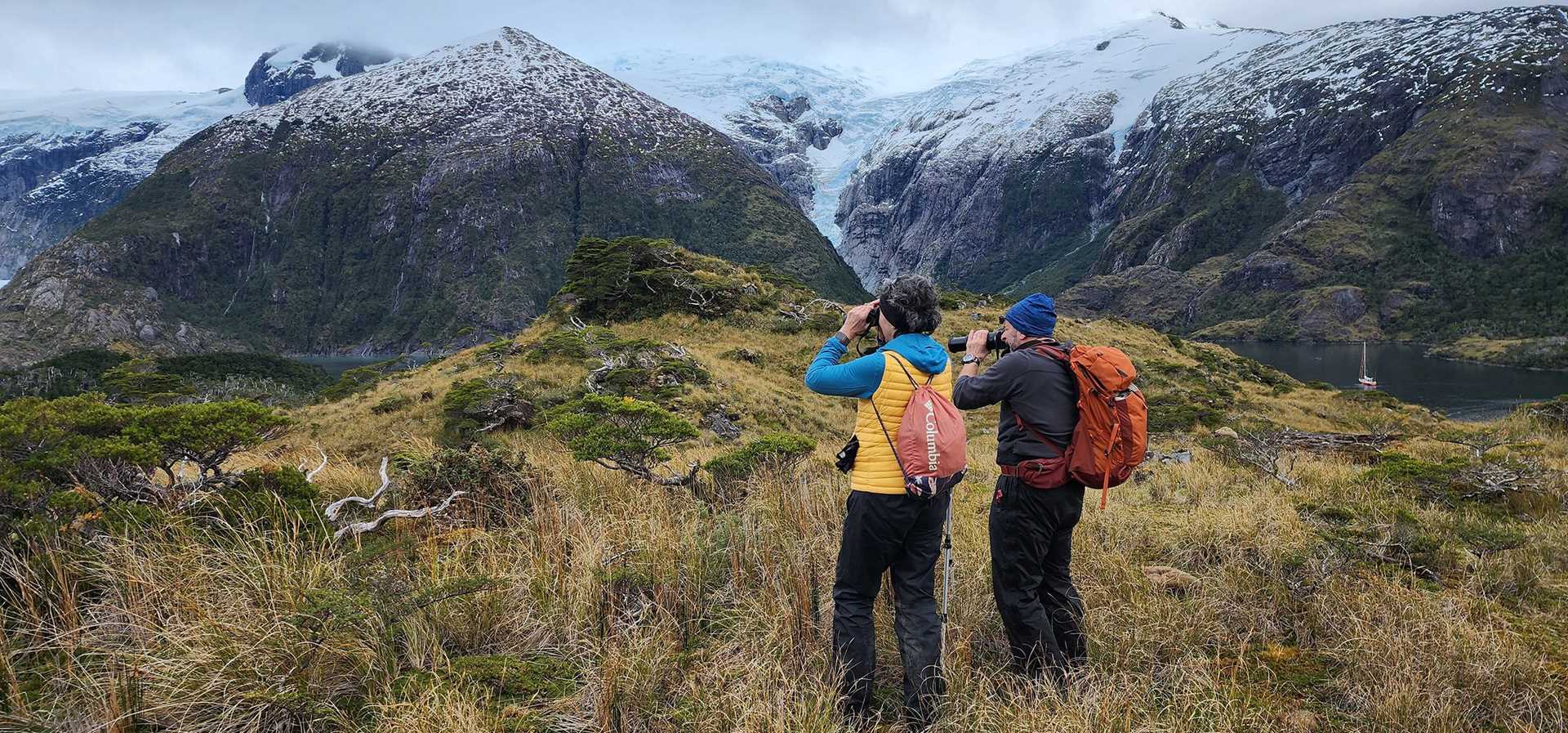 hikers in patagonia